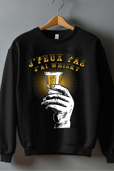 Großhändler I.A.L.D FRANCE - Can't Whiskey - Herren-Sweatshirt mit Rundhalsausschnitt