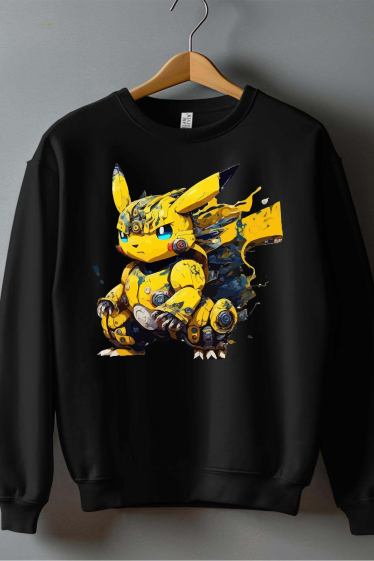 Großhändler I.A.L.D FRANCE - pikbot – Herren-Sweatshirt mit Rundhalsausschnitt