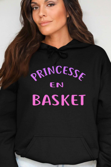 Grossiste I.A.L.D FRANCE - Princesse En Bask - Sweat Capuche Femme