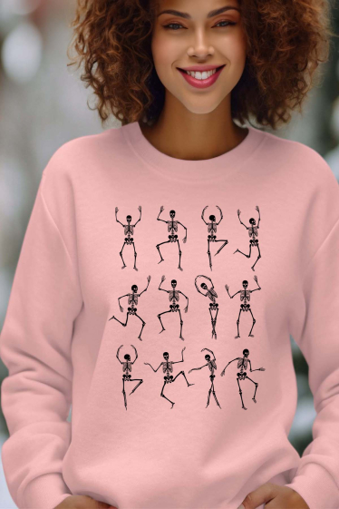 Grossiste I.A.L.D FRANCE - Squel Dance - Sweat Col Rond Femme