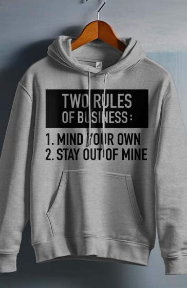 Wholesaler I.A.L.D FRANCE - Men's Hooded sweatshirt - Two rules