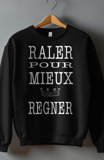 Grossiste I.A.L.D FRANCE - Sweat Fille Col Rond  | raler pour mieux regner