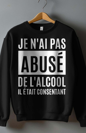 Wholesaler I.A.L.D FRANCE - Men's crew neck sweatshirt - abusé alcool