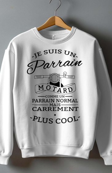 Wholesaler I.A.L.D FRANCE - Men's crew neck sweatshirt - parrain MOTARD + cool