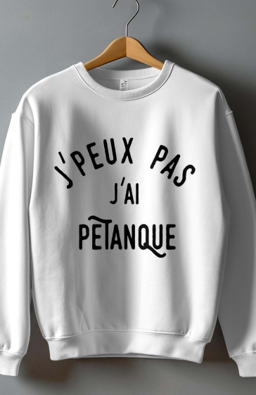 Wholesaler I.A.L.D FRANCE - Men's crew neck sweatshirt - peux pas petanque V2