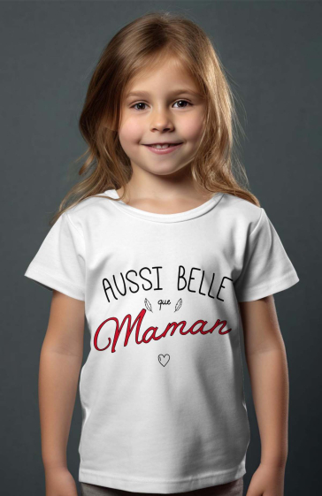 Mayorista I.A.L.D FRANCE - Camiseta niña | tan hermosa como mamá