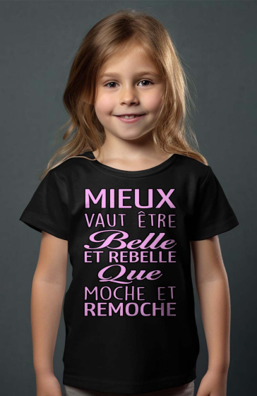 Mayorista I.A.L.D FRANCE - Camiseta niña | Hermosa rebelde