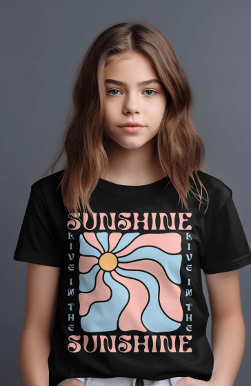 Wholesaler I.A.L.D FRANCE - Girl's tee | Live sunshine