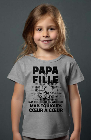 Mayorista I.A.L.D FRANCE - Camiseta niña | papá e hija no siempre están de acuerdo