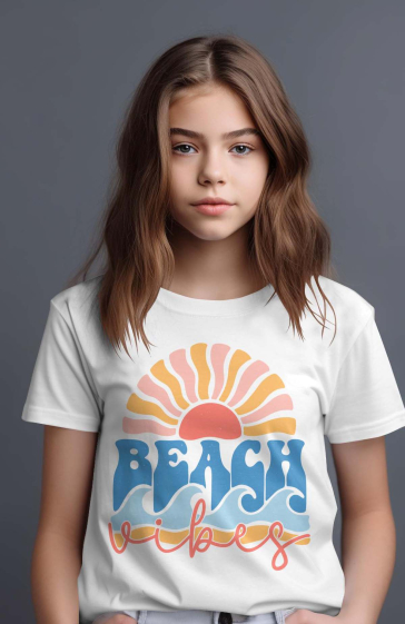 Wholesaler I.A.L.D FRANCE - Girl's tee | Sun Beach vibes