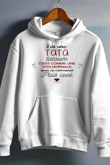 Grossiste I.A.L.D FRANCE - TATA TATOUEE - Sweat capuche Garçon