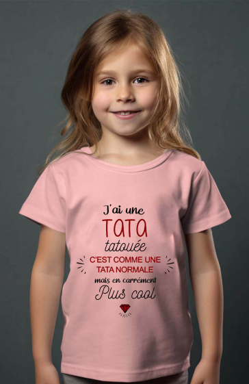 Wholesaler I.A.L.D FRANCE - TATA TATOUEE - Girl's tee