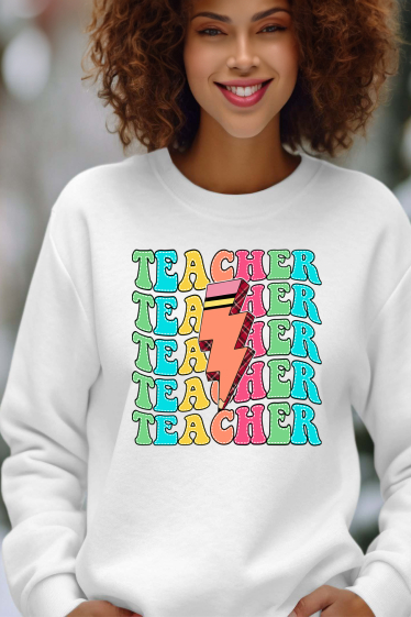 Mayorista I.A.L.D FRANCE - Teacher Storm - Sudadera de cuello redondo para mujer