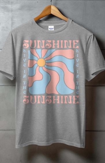 Grossiste I.A.L.D FRANCE - Tshirt Femme Col Rond | Live sunshine