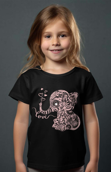 Mayorista I.A.L.D FRANCE - Camiseta Niña - Elef Love