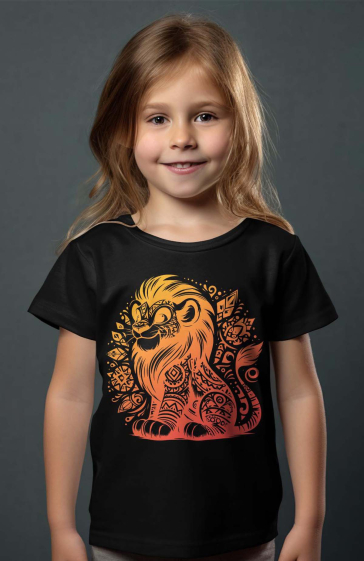 Mayorista I.A.L.D FRANCE - Camiseta Niña - Tatuaje León