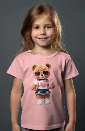 Mayorista I.A.L.D FRANCE - Camiseta niña - falda felpa