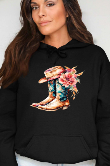 Wholesaler I.A.L.D FRANCE - Western boots - Woman's Hooded sweatshirt