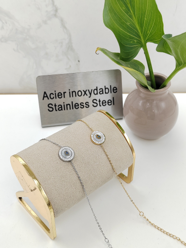 Grossiste I.L JOLI B - BRACELET EN ACIER INOXYDABLE YEUX