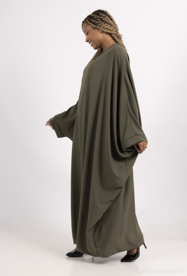 Großhändler IDEAL OUTFIT - Weites Abaya-Kleid mit Schmetterlingsärmeln