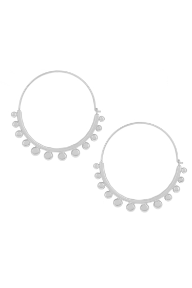 Wholesaler Ikita Paris - Multi pastille hoop earrings