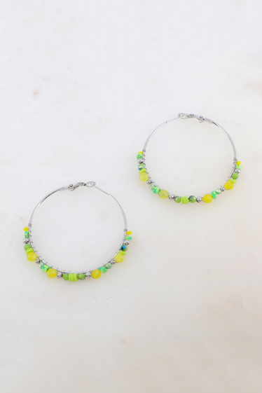 Wholesaler Ikita Paris - Beaded hoop earrings