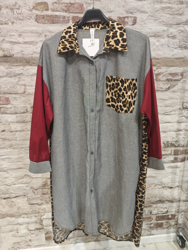 Wholesaler INSTA GIRL - Leopard Tunic Dress