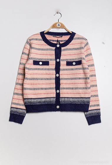 Wholesaler Invisible - Striped cardigan