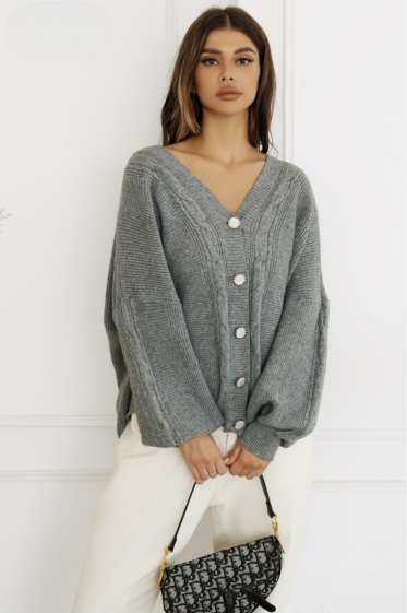 Wholesaler ISSYMA - Oversized twisted cardigan