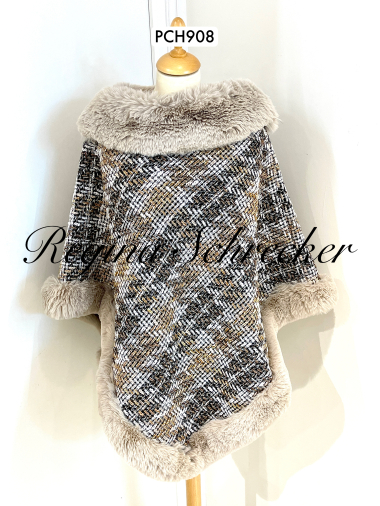 Wholesaler Jade&Clarisse - CLARA plain sequined poncho