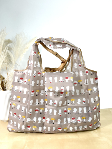 Wholesaler Jade&Clarisse - FOLDABLE AND WATERPROOF FALL SHOPPING BAG