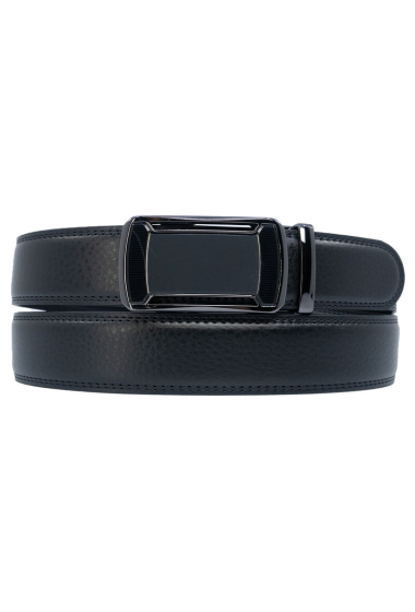 Grossiste JCL - Ceinture automatique sans trous croute de cuir de vachette ajustable 35mm