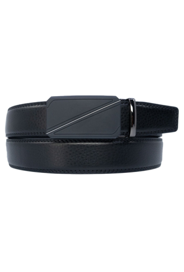 Grossiste JCL - Ceinture automatique sans trous croute de cuir de vachette ajustable 35mm