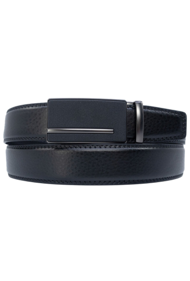 Grossiste JCL - Ceinture automatique sans trous croute de cuir de vachette ajustable 35mm