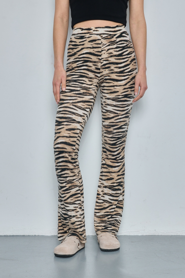 Wholesaler JCL Paris - Fluid zebra print trousers