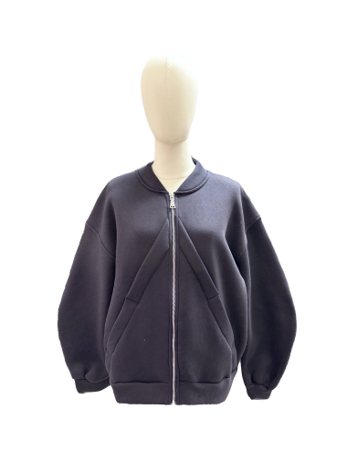 Wholesaler J&L - Zippered Sweatshirt Without Hood