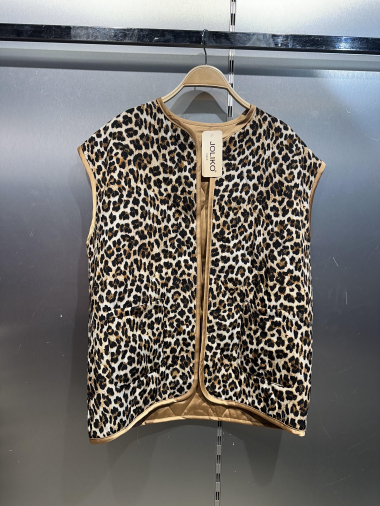 Wholesaler Joliko - leopard sleeveless jacket