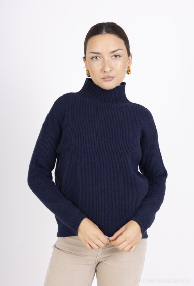 Grossiste JOYNA - PULL AU COL CHEMINE