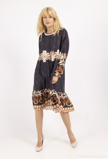 Wholesaler JOYNA - FLUID BLOUSE WITH PRINT