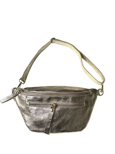 Wholesaler JULIET'S&CO - Iridescent leather fanny pack made in Italy