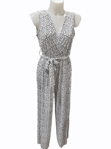 Wholesaler Kaia - pleated polka dot print jumpsuit