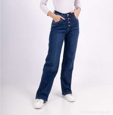 Wholesaler Karostar - high waist straight leg boyfriend jeans