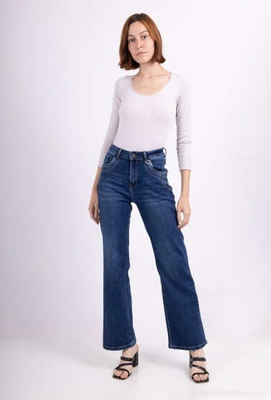 Wholesaler Karostar - high waist straight leg boyfriend jeans