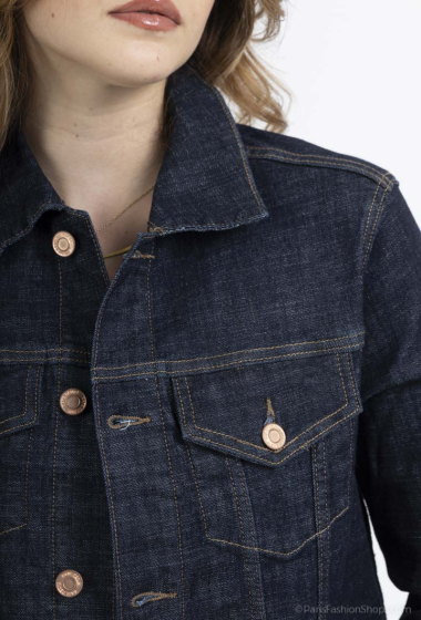 Wholesaler KATE DENIM - Raw Denim JACKET in Brute color