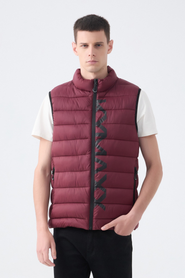 Wholesaler KYMAXX - Plain sleeveless down jacketKYMAXX