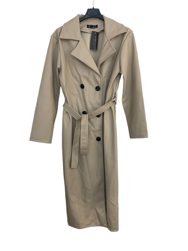 Großhändler L.Steven - Trenchcoat aus Kunstleder