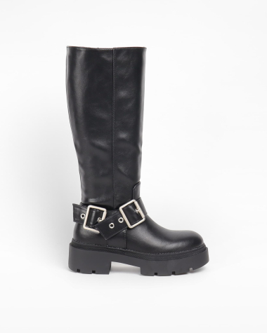 Wholesaler La Bottine souriante - Biker style boots with buckles