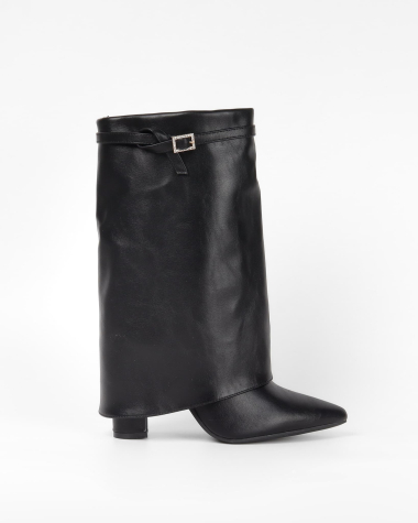 Wholesaler La Bottine souriante - Pointed heeled ankle boots with flap