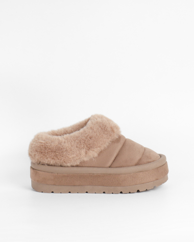 Wholesaler La Bottine souriante - Thick-soled fur-lined slippers