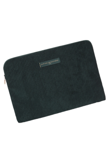 Grossiste La p'tite cachottière - Pochette Ipad macbook 13"  velours cotelé